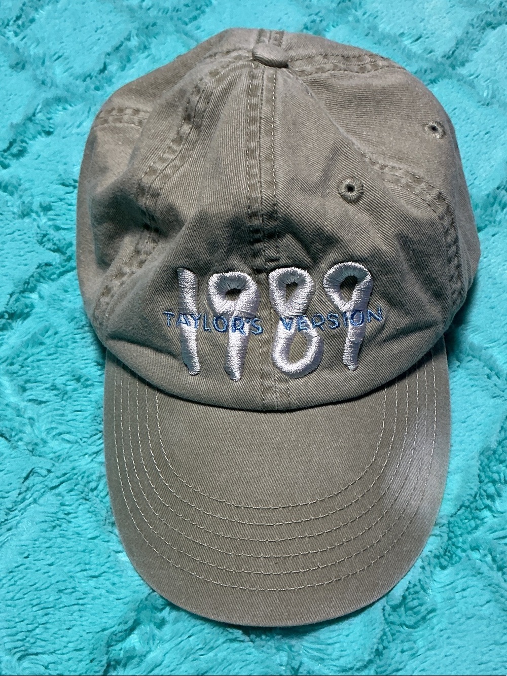 1989 Taylor's Version Embroidered Baseball Cap - Olive